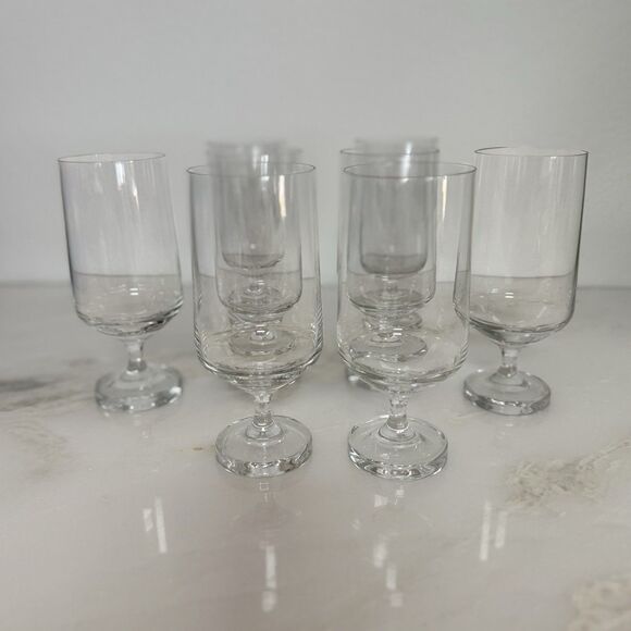 Set (8) Rosenthal Crystal Germany MCM Heavy Bottom Cocktail Water Glasses Clear - Picture 9 of 9